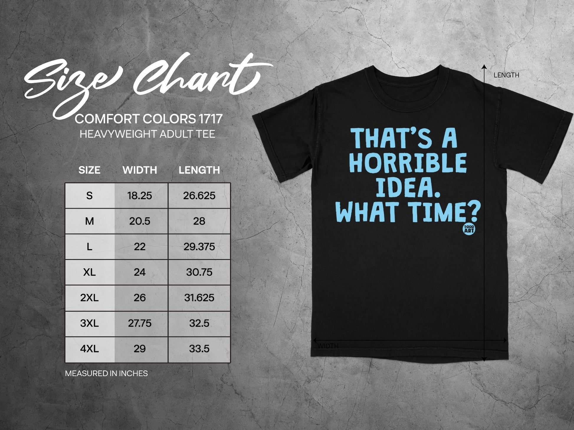 That's A Horrible Idea What Time Heavyweight Adult Tee
