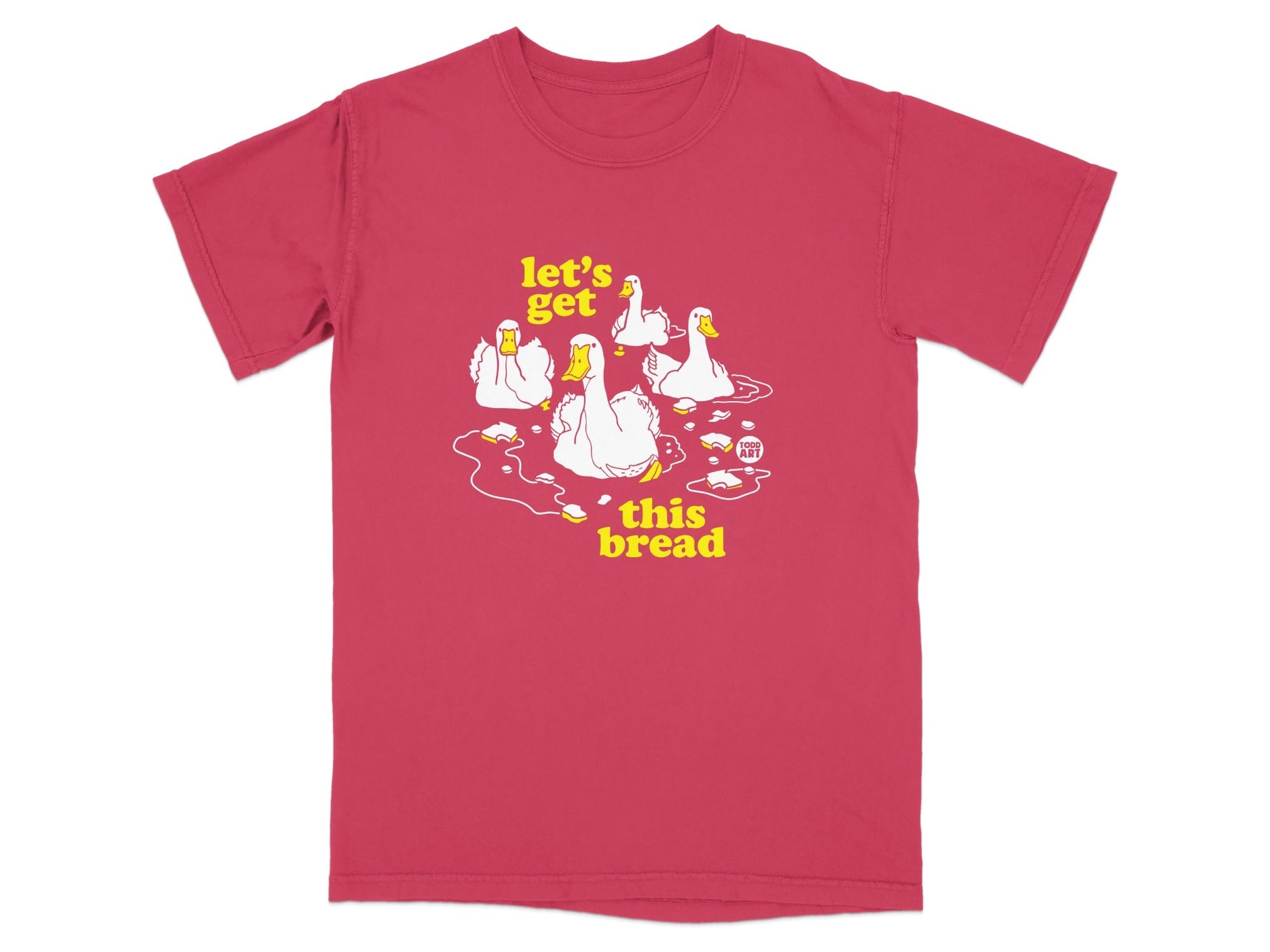Let's Get This Bread Duck Illustration T-Shirt