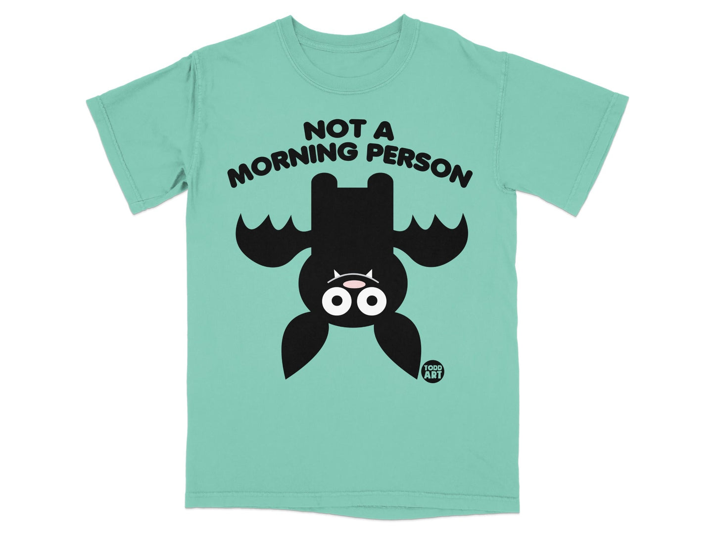 Not A Morning Person Funny Bat Graphic T-Shirt