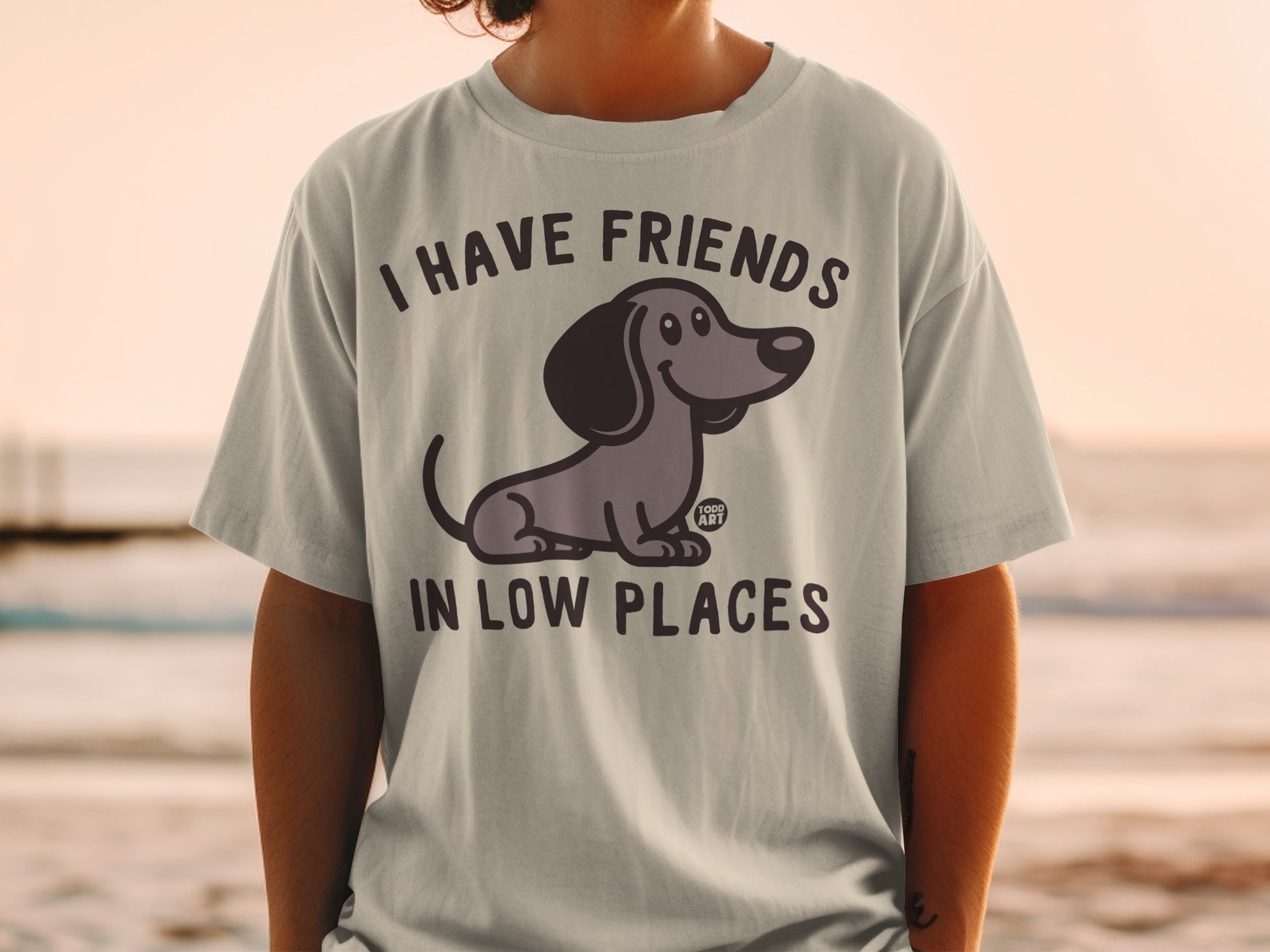 I Have Friends In Low Places Dog Graphic Shirt
