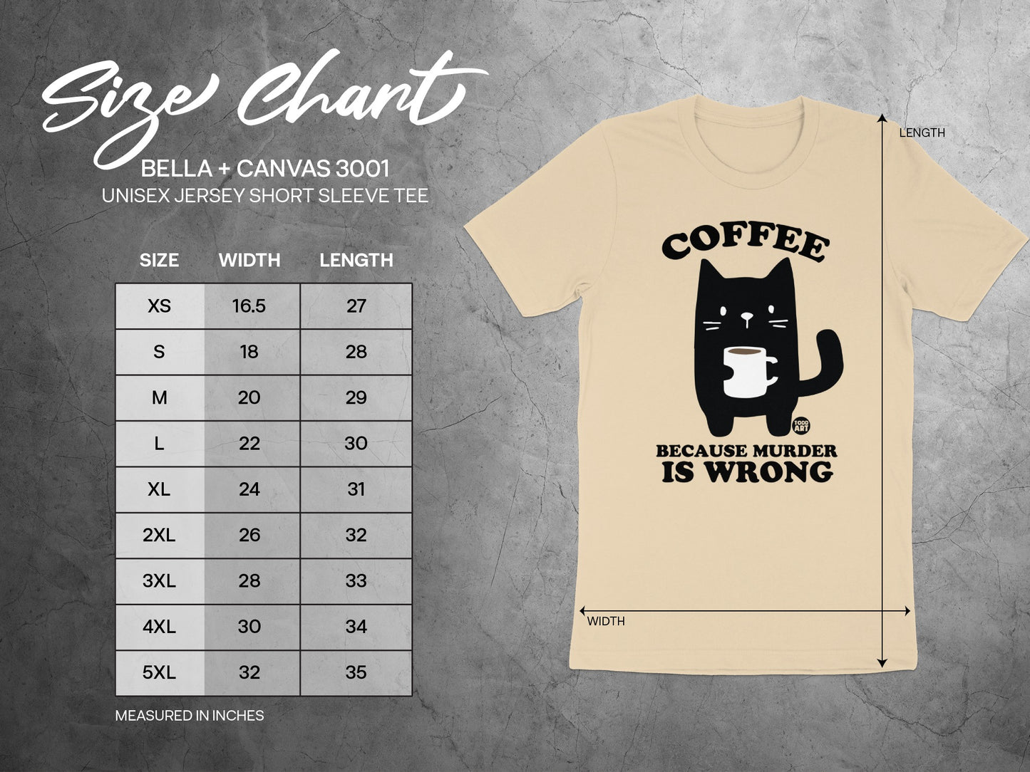 Coffee Because Murder is Wrong T-Shirt
