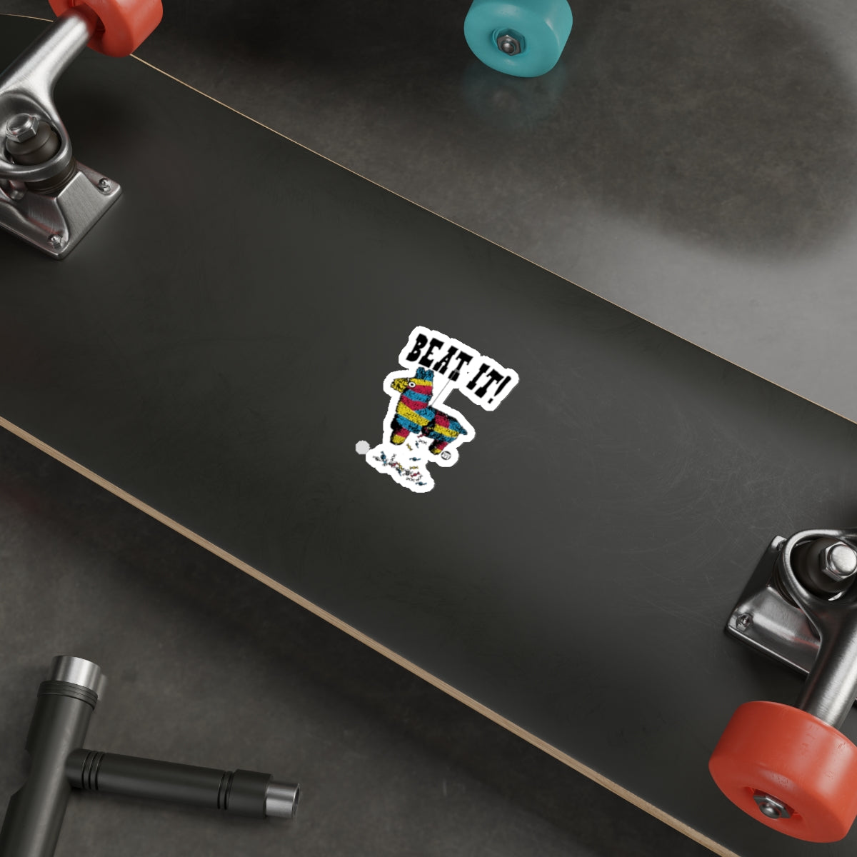 Beat It! Colorful Cartoon Design Sticker Product