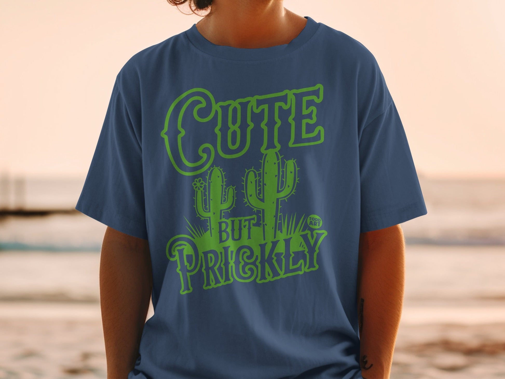 Cute But Prickly Cactus Design T-Shirt