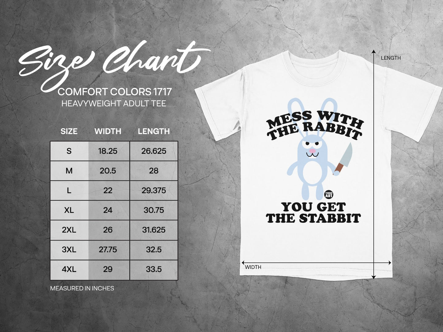 Mess With The Rabbit You Get The Stabbit adult tee