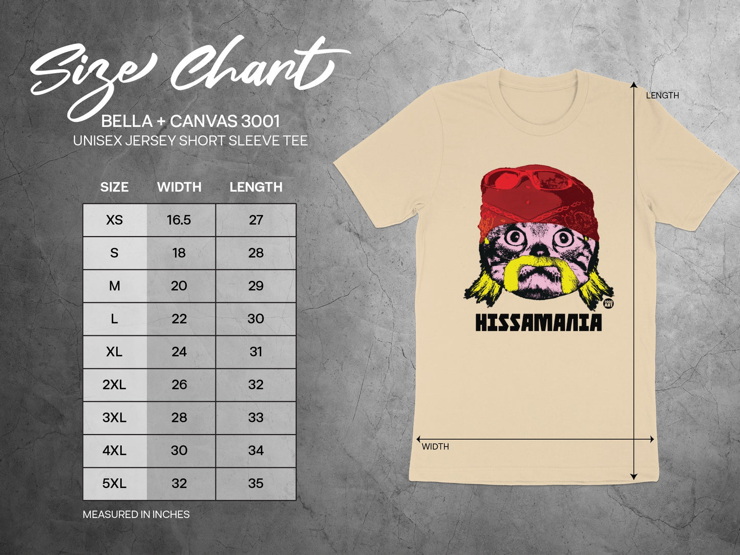 Hissamania Bella + Canvas 3001 Unisex Short Sleeve Tee