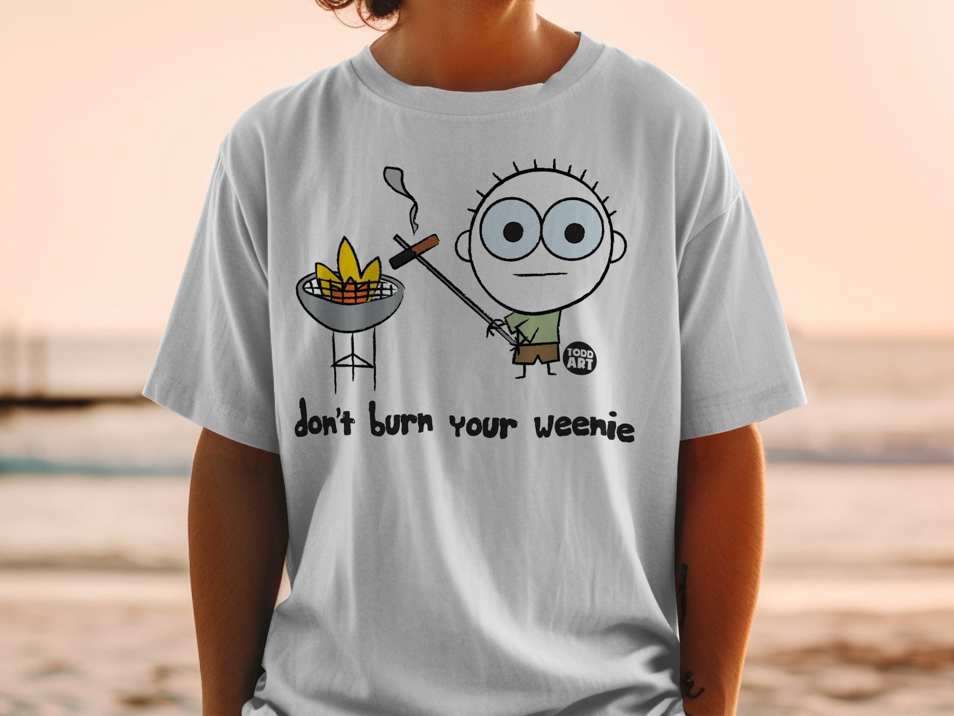 Don't Burn Your Weenie Funny BBQ T-Shirt