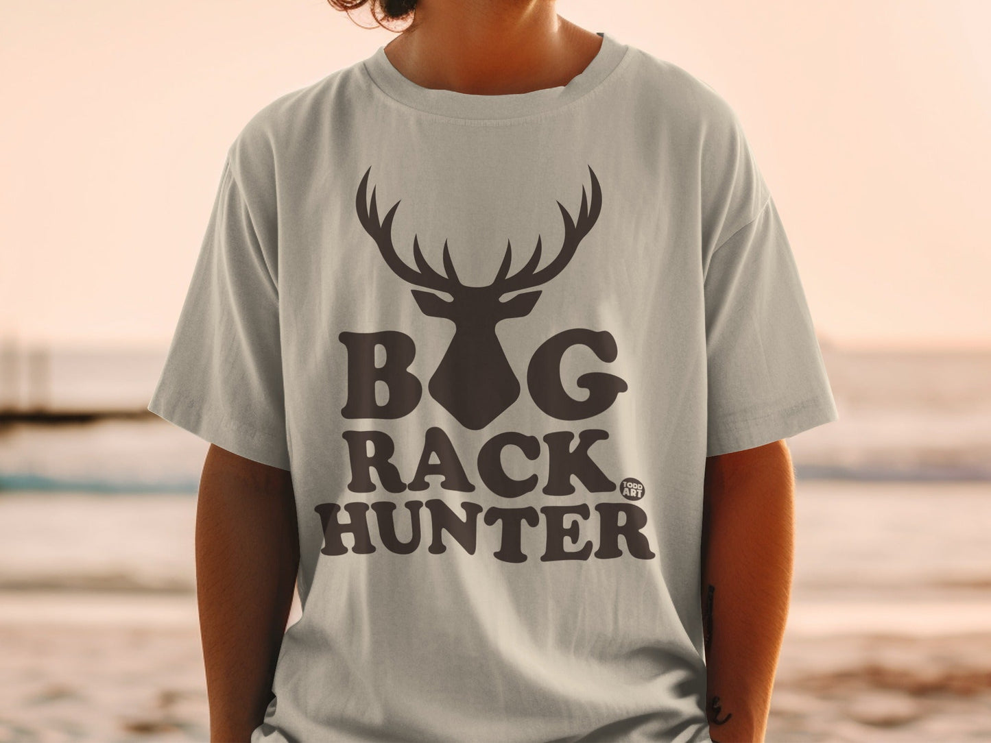 Big Rack Hunter Statement T-Shirt for Outdoor Enthusiasts