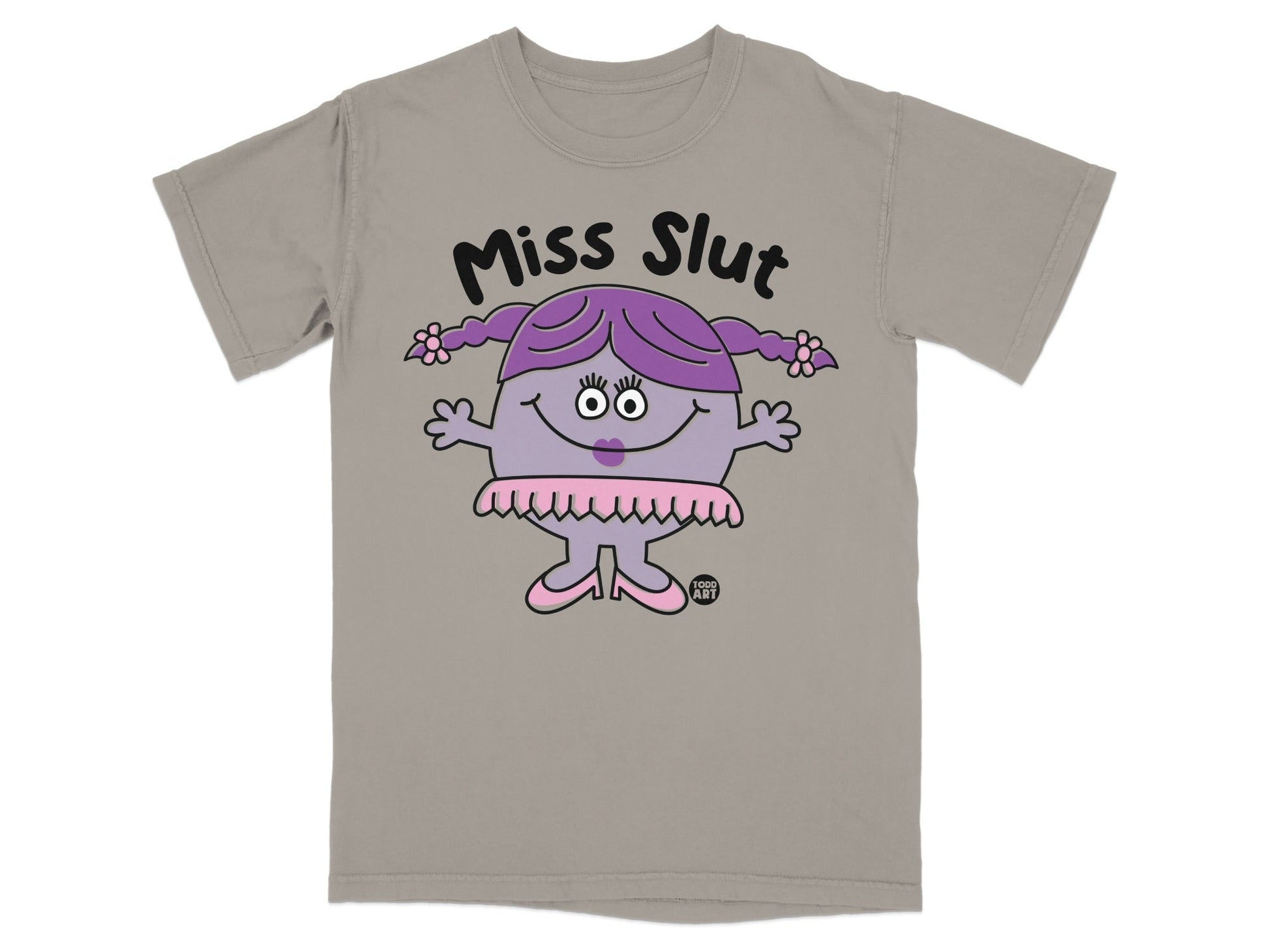 Miss Slut Character Tee Fun Printed T-Shirt Top