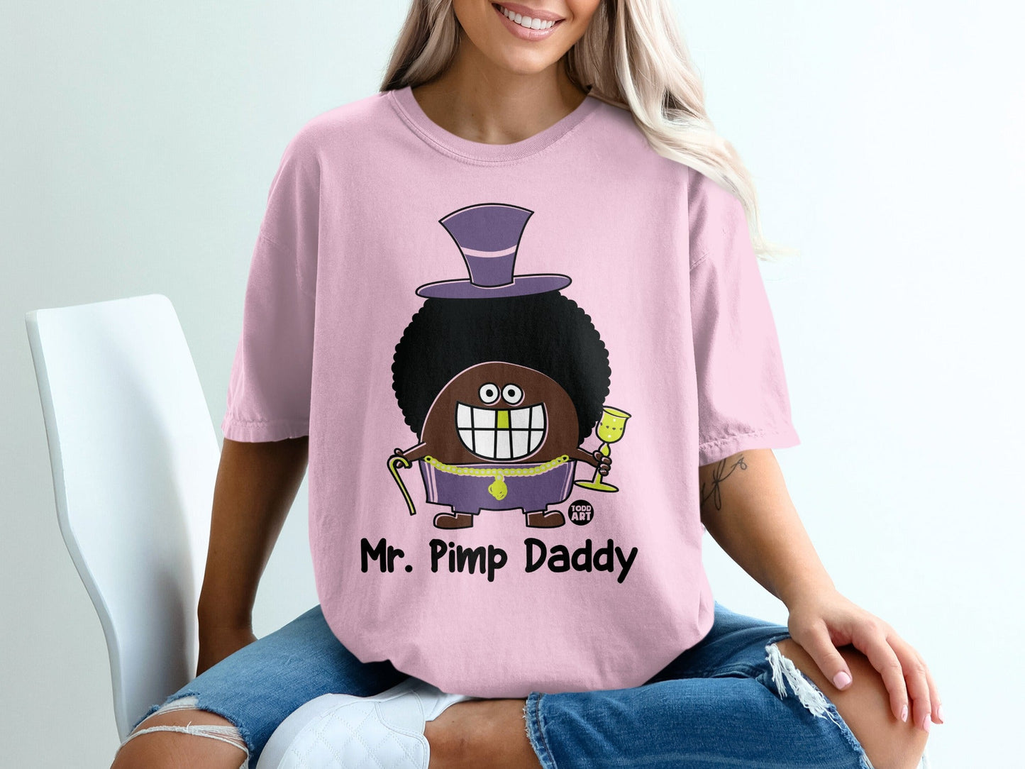 Mr. Pimp Daddy Graphic Design T-Shirt Product