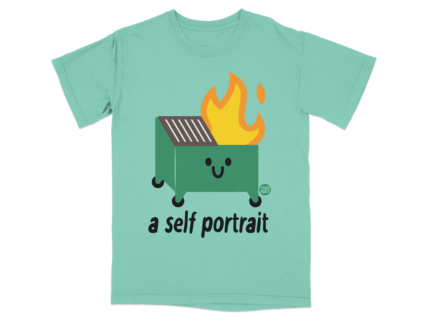 Dumpster fire a self portrait t-shirt product type