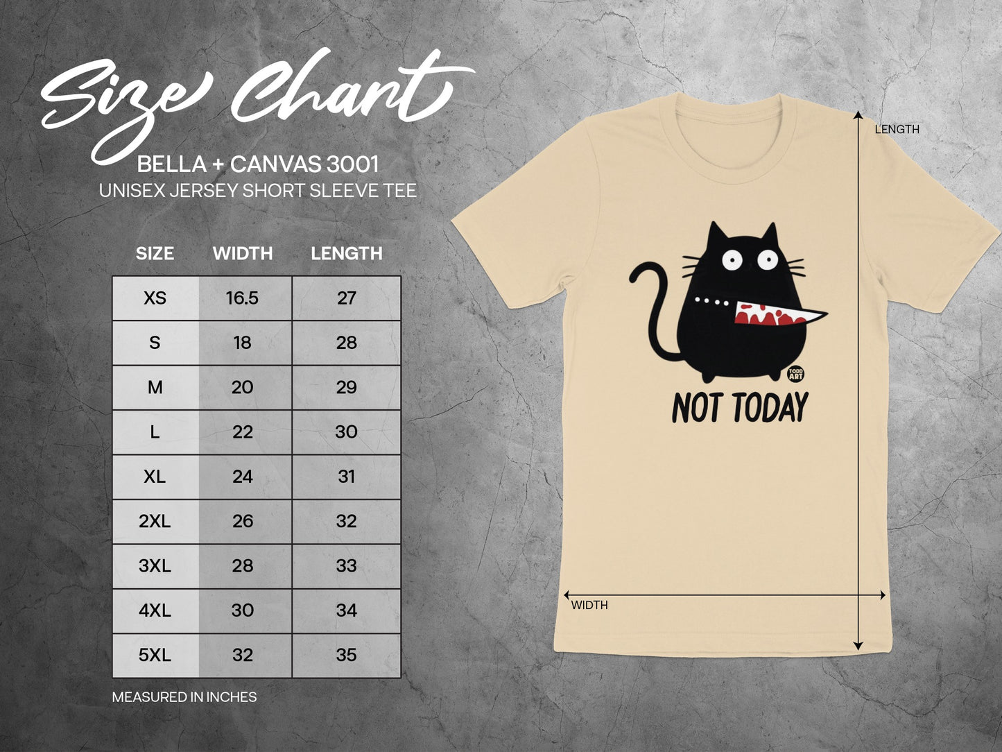 Not Today Cat Funny Graphic Short Sleeve Tee