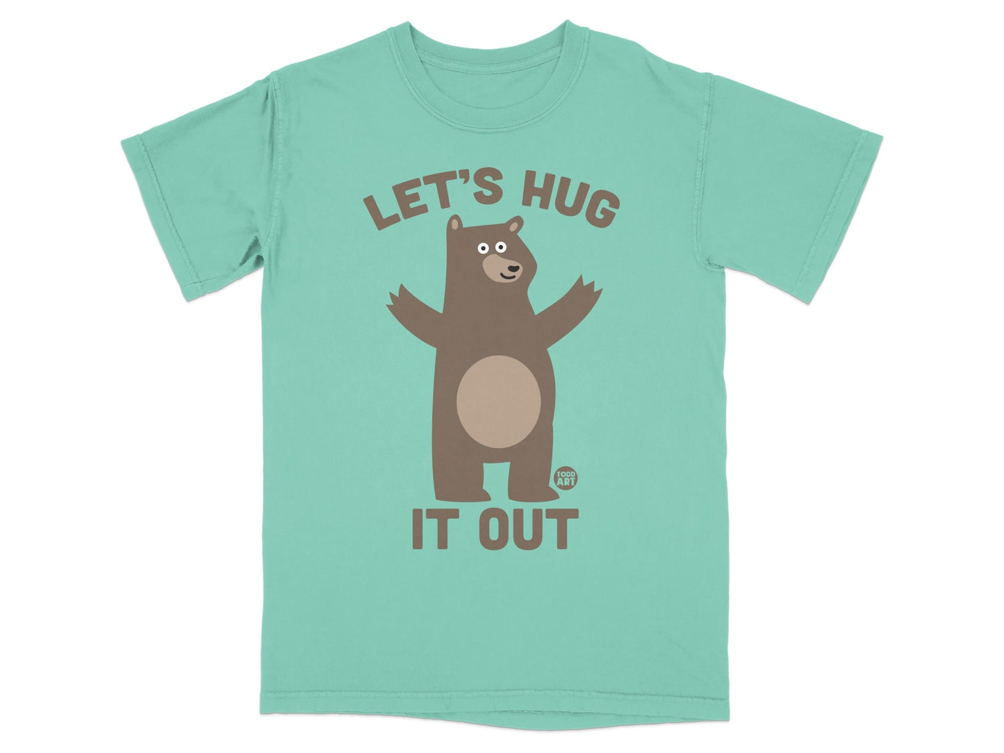 Let's Hug It Out Bear Graphic Tee Shirt Product
