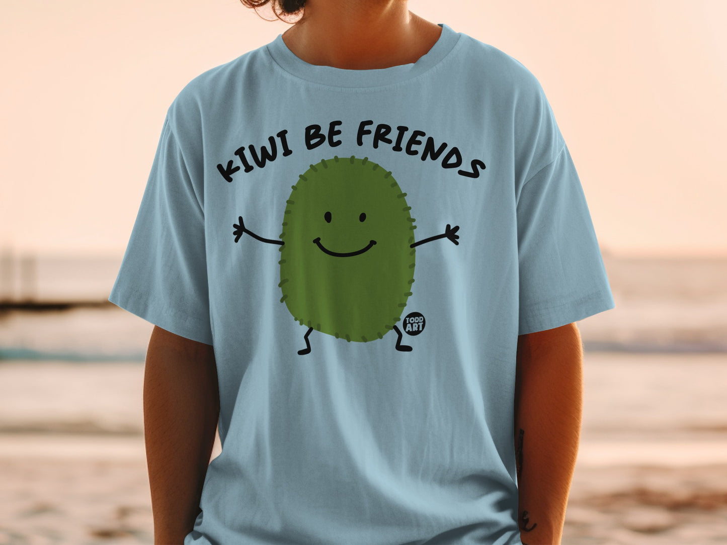 Light Blue Kiwi Be Friends Design Cartoon Character product type