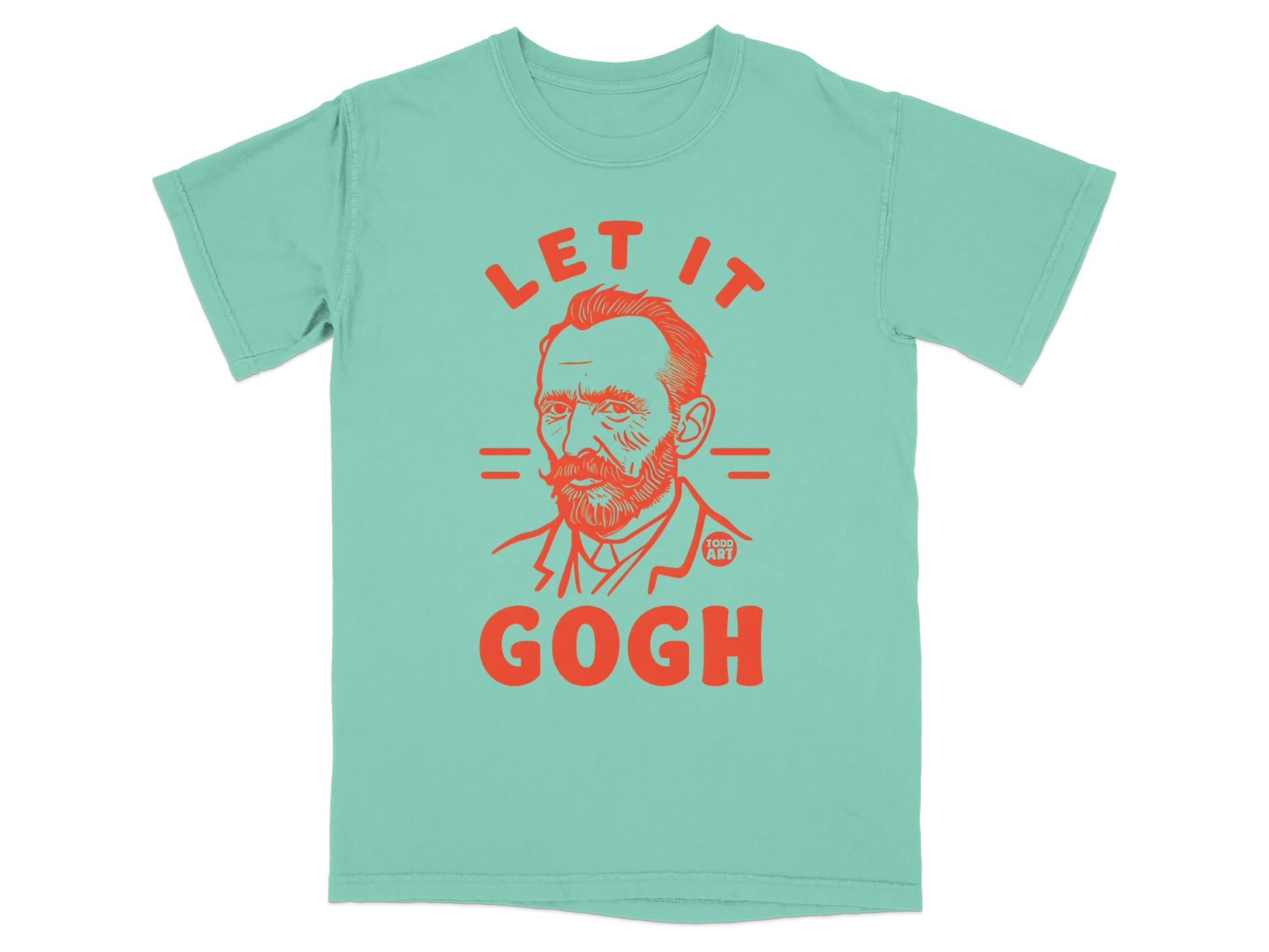 Let It Gogh Van Gogh Mint Green Humorous product type