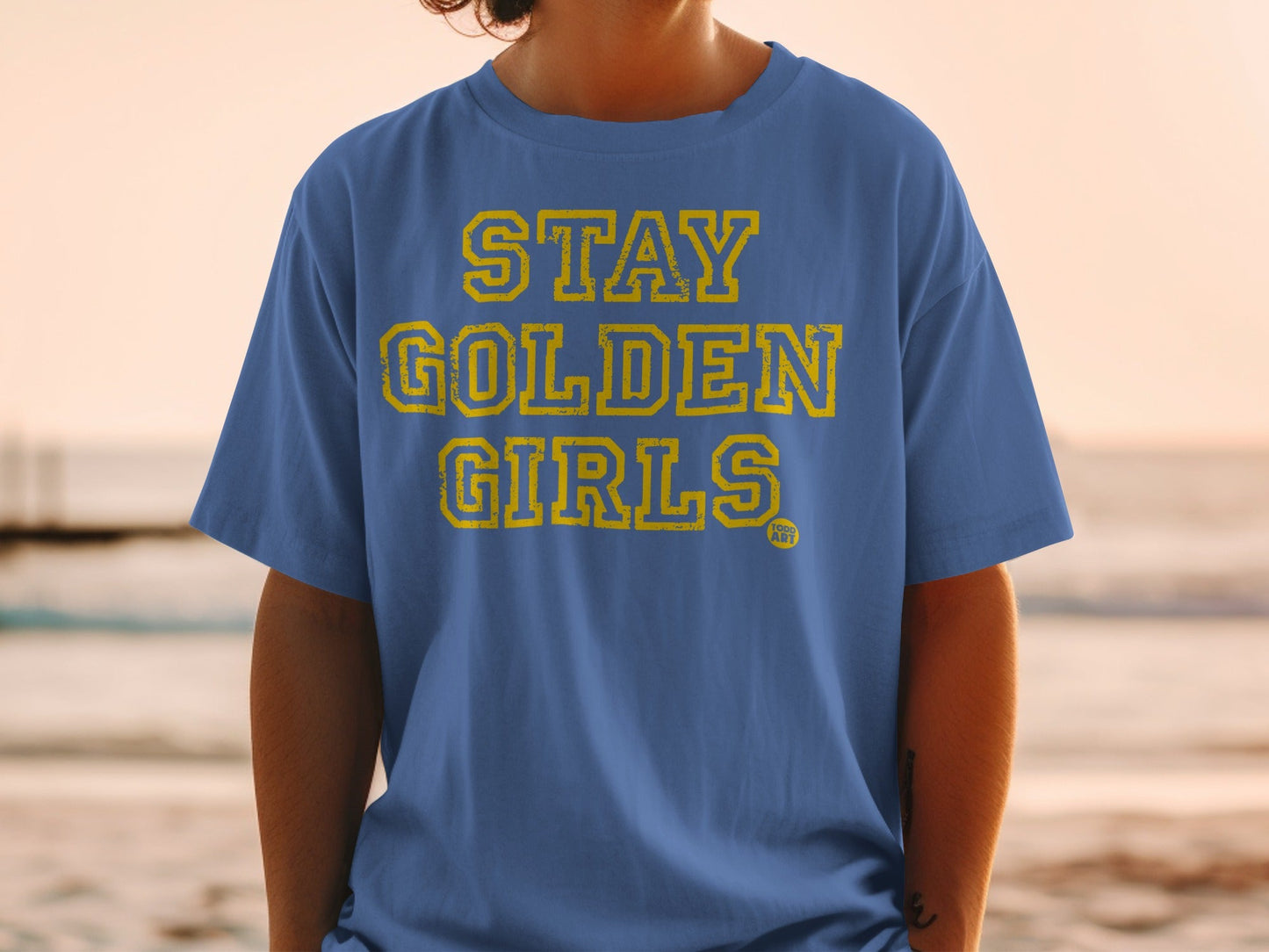 Stay Golden Girls Blue Graphic T-Shirt