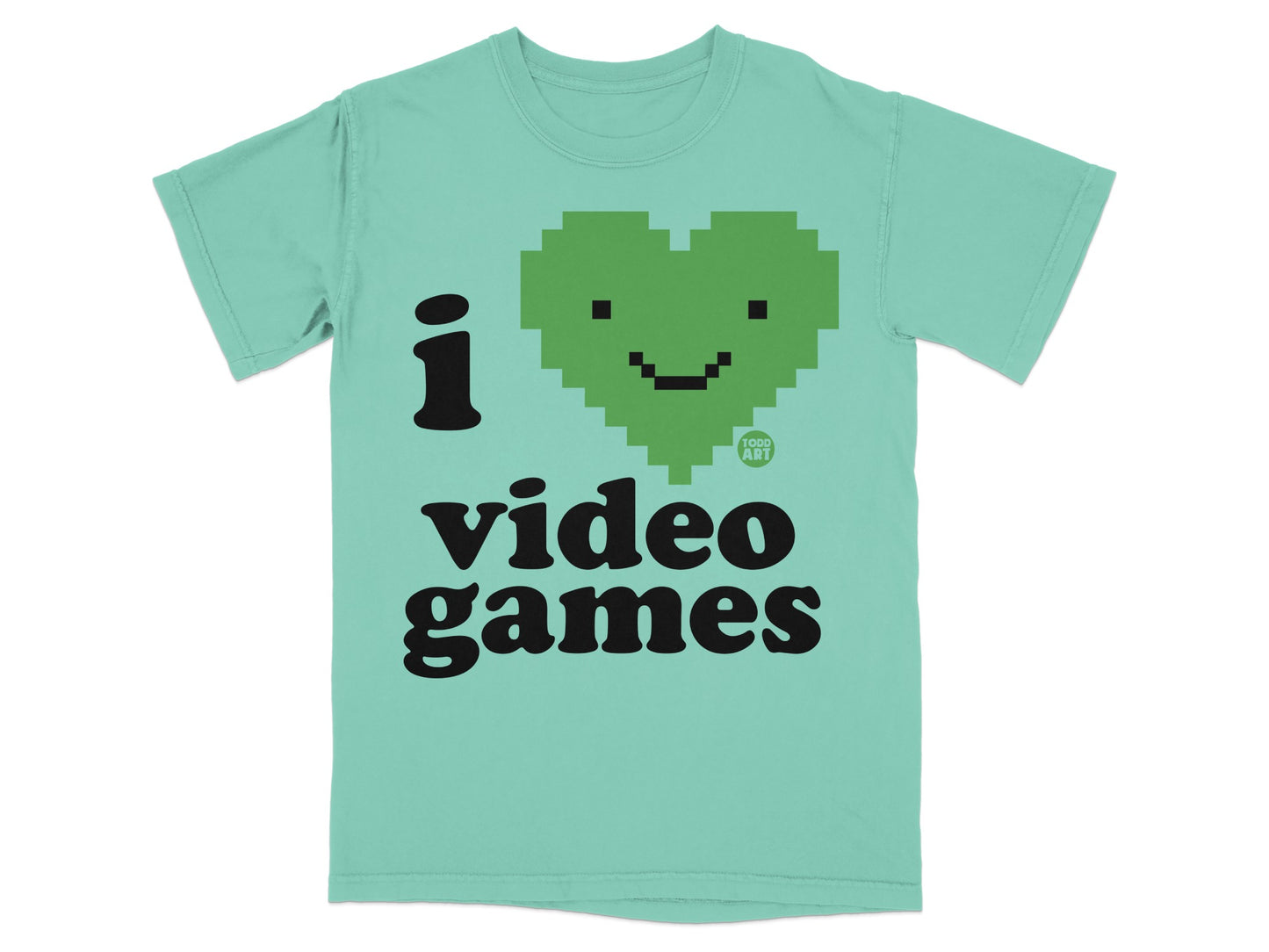 I Heart Video Games Graphic Tee Shirt Great Gift Idea
