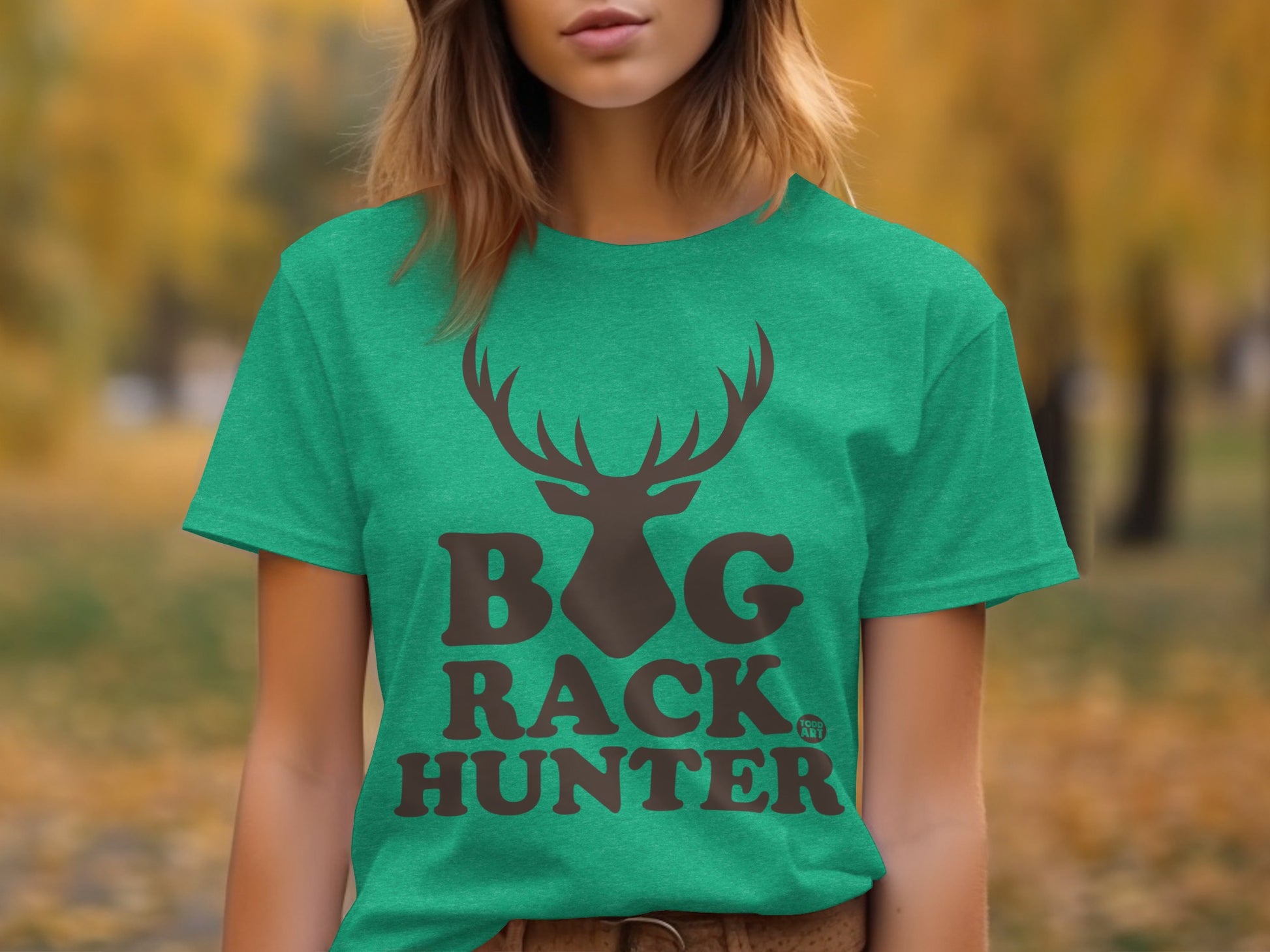 Big Rack Hunter Graphic T-Shirt for Outdoors Enthusiasts