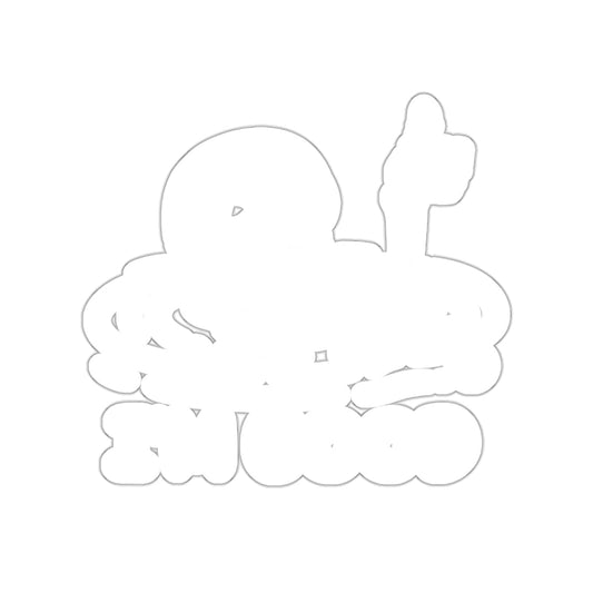 Funny Skull in Water I am Good Thumbs Up Cartoon sticker
