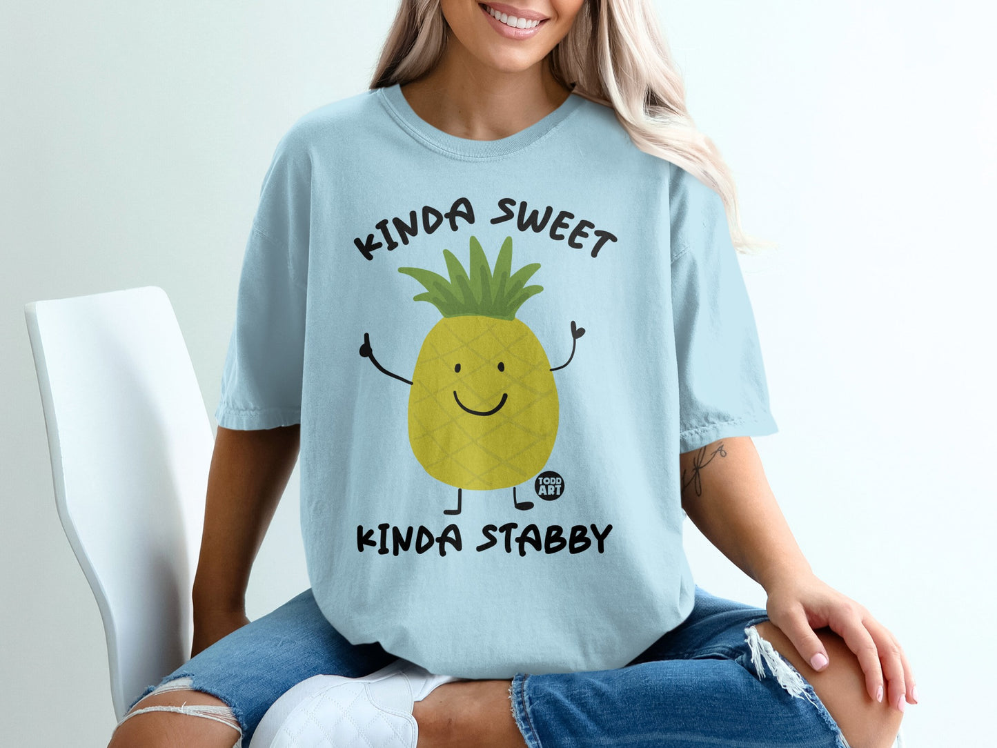 Kinda Sweet Kinda Stabby Cartoon Pineapple product type