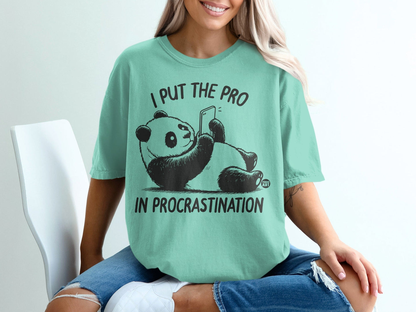 I Put the Pro in Procrastination Panda Shirt