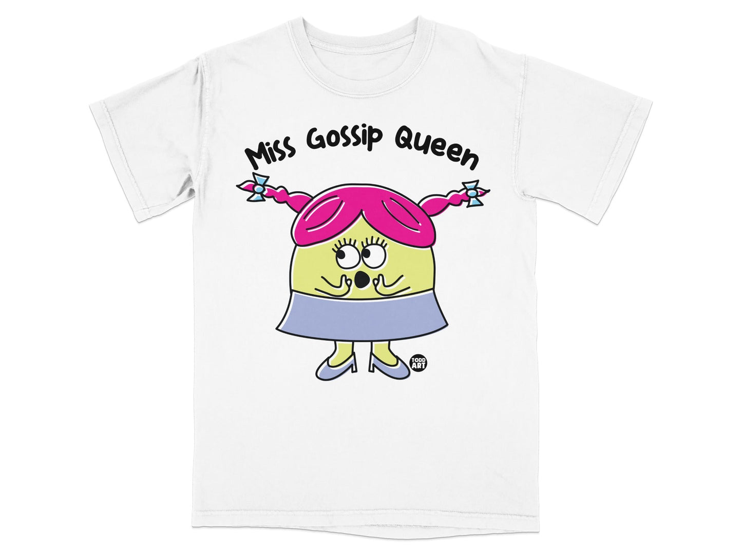 Miss Gossip Queen Character Graphic T-Shirt