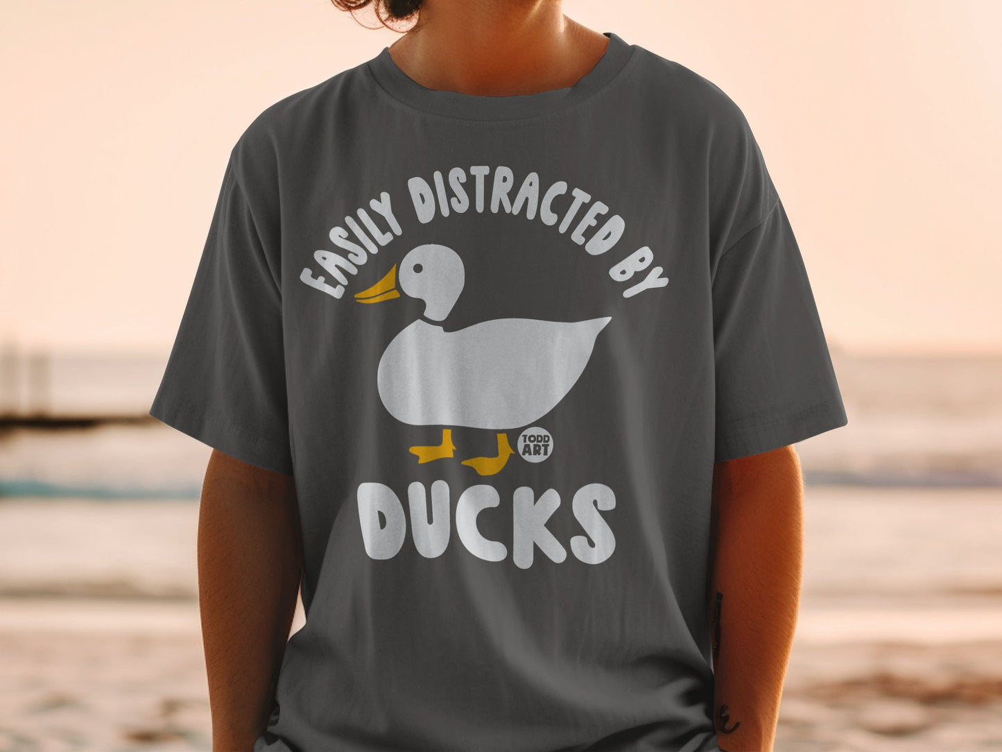 Easily Distracted by Ducks Graphic T-shirt