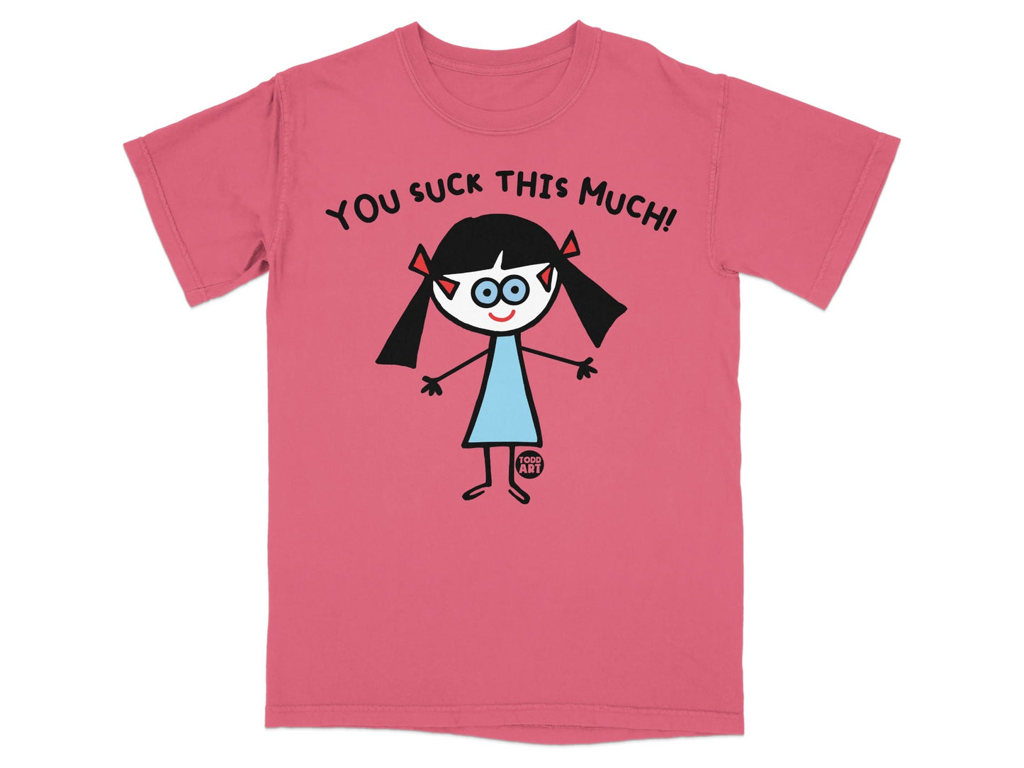 You Suck This Much Cartoon Character Graphic T-Shirt