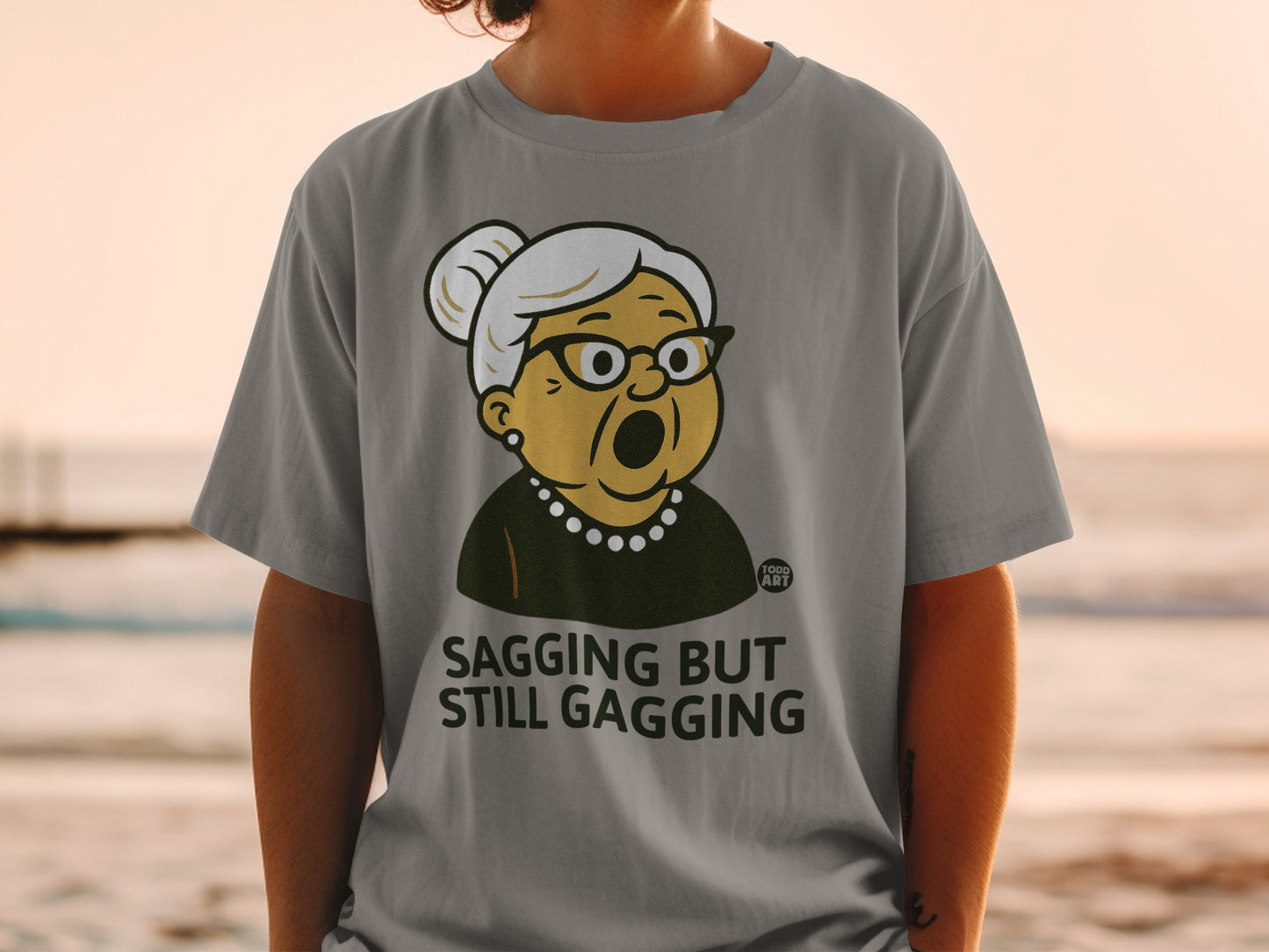 Surprised Grandma SAGGING BUT STILL GAGGING product type