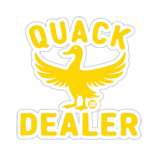 Quack Dealer Yellow Duck Sticker Unique Design