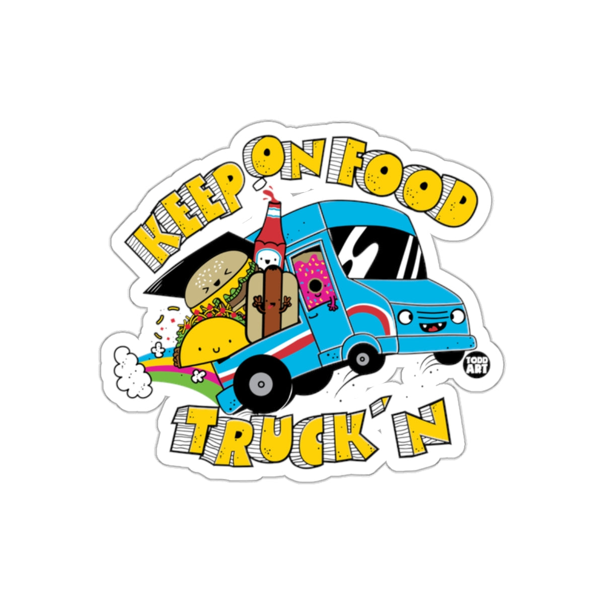 KEEP ON FOOD TRUCK'N Graphic Sticker
