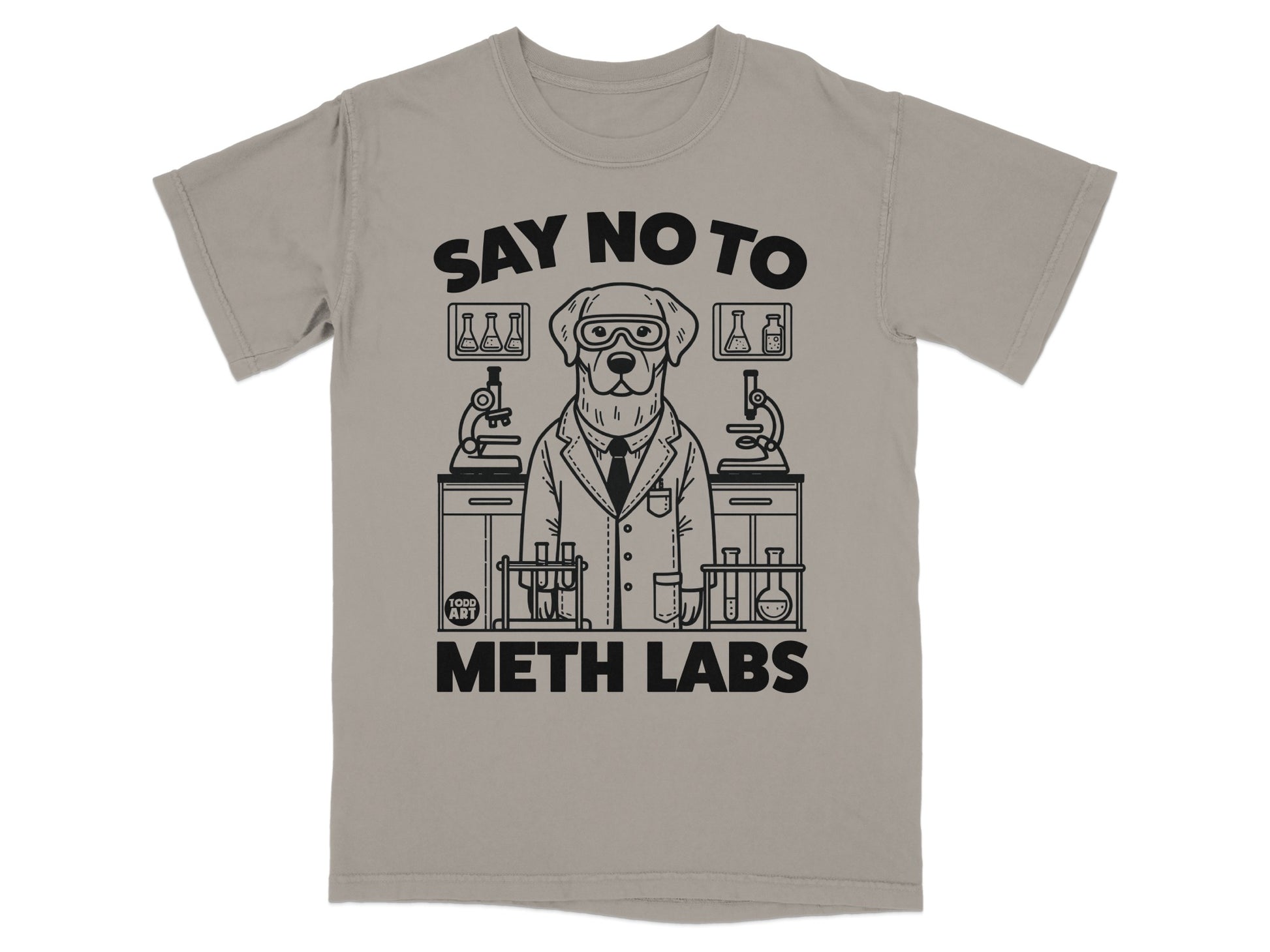 Say No To Meth Labs Dog Scientist Laboratory T-shirt