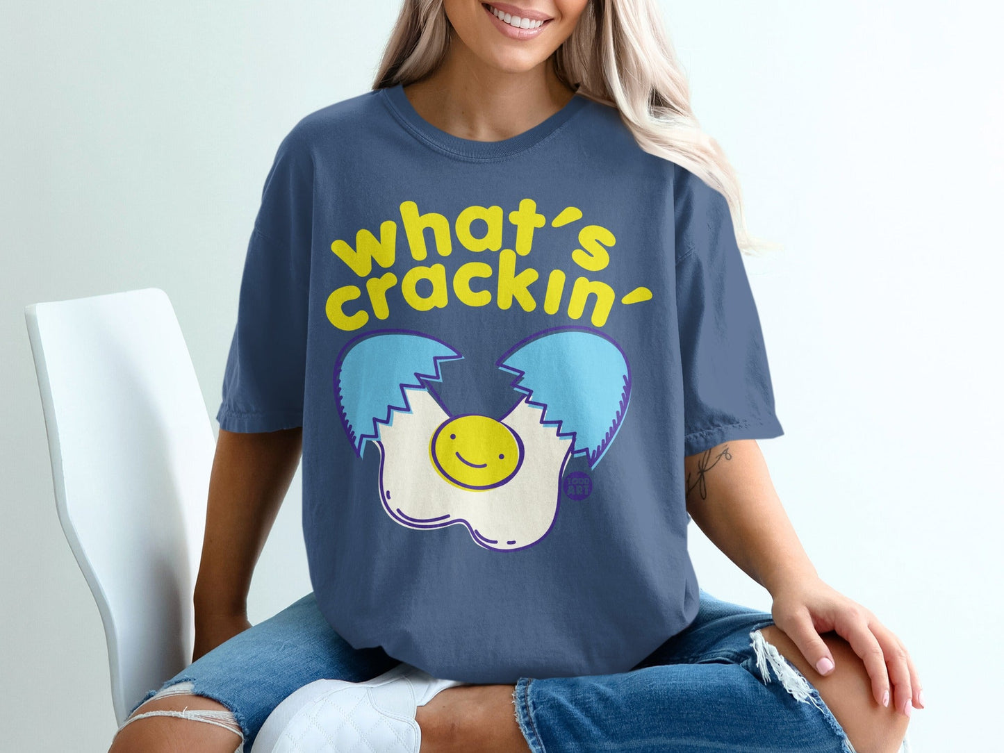 What's Crackin' Cool Fun Graphic T-shirt