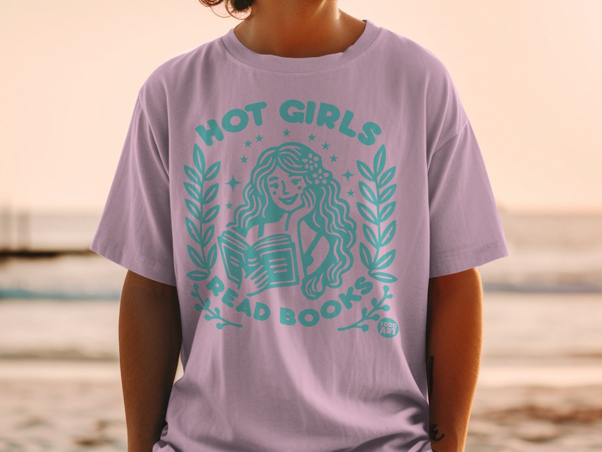 Hot Girls Read Books Graphic Casual Wear
