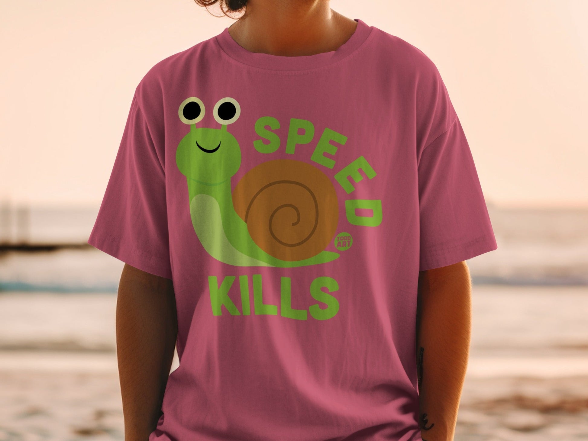 Speed Kills Snail Graphic T-Shirt