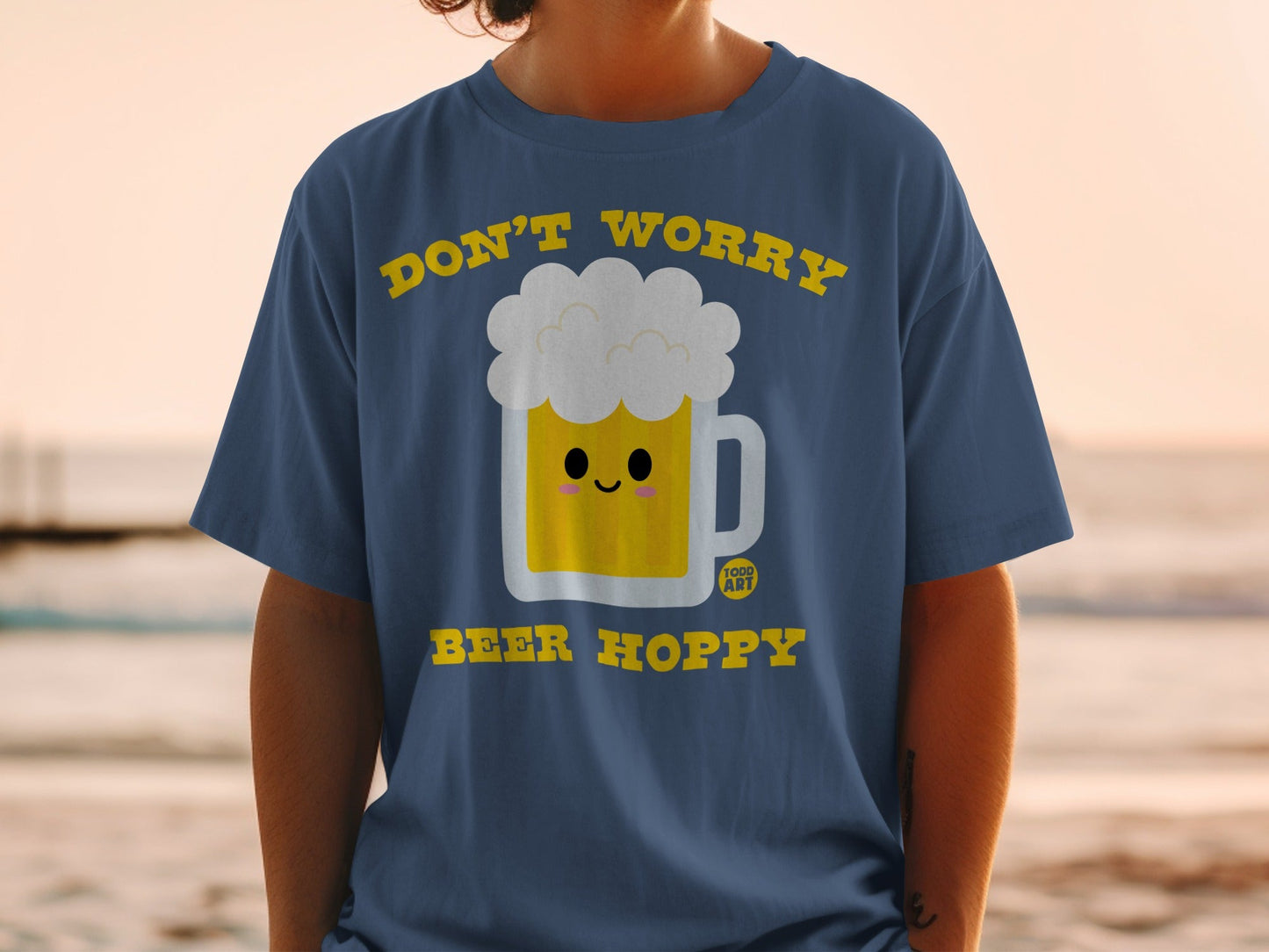 Don't Worry Beer Hoppy Novelty Graphic Tee Shirt