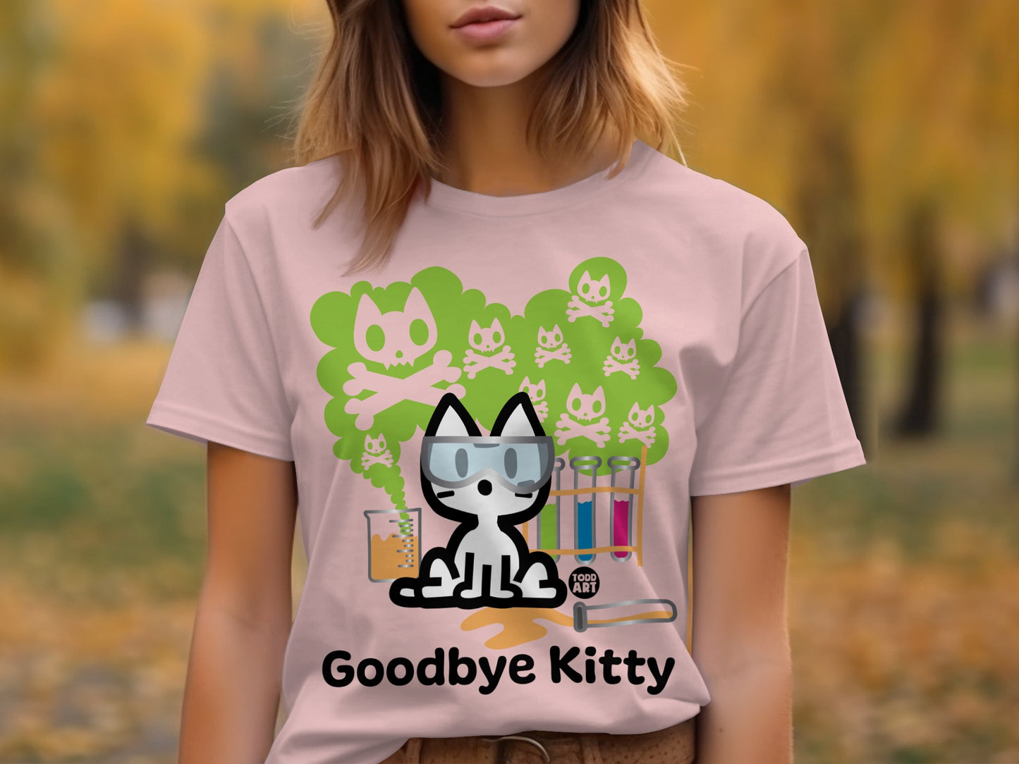 Goodbye Kitty Funny Graphic T-shirt for Cat Lovers