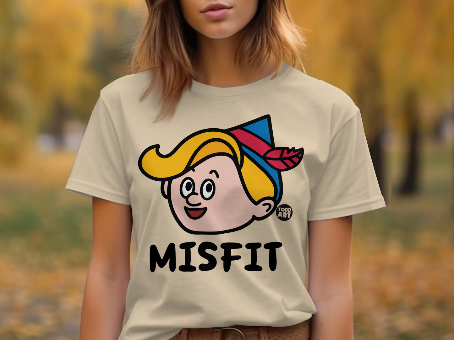 Cartoon Character Misfit Graphic T-shirt