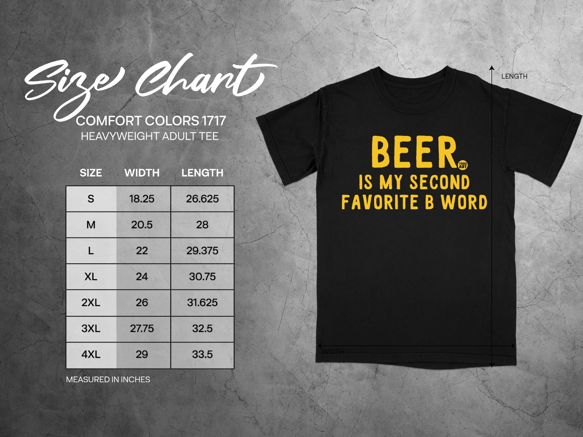 Beer Is My Second Favorite B Word Heavyweight Adult Tee