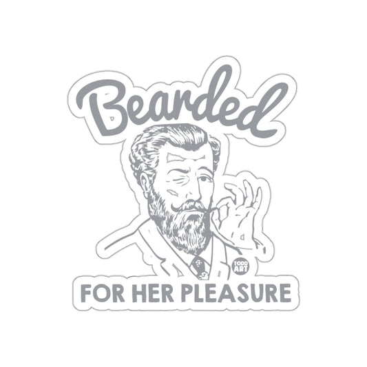 Bearded Man For Her Pleasure Todd Art Design sticker