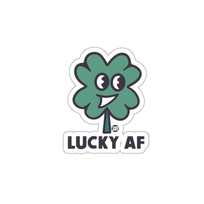 Lucky AF Four-Leaf Clover Sticker
