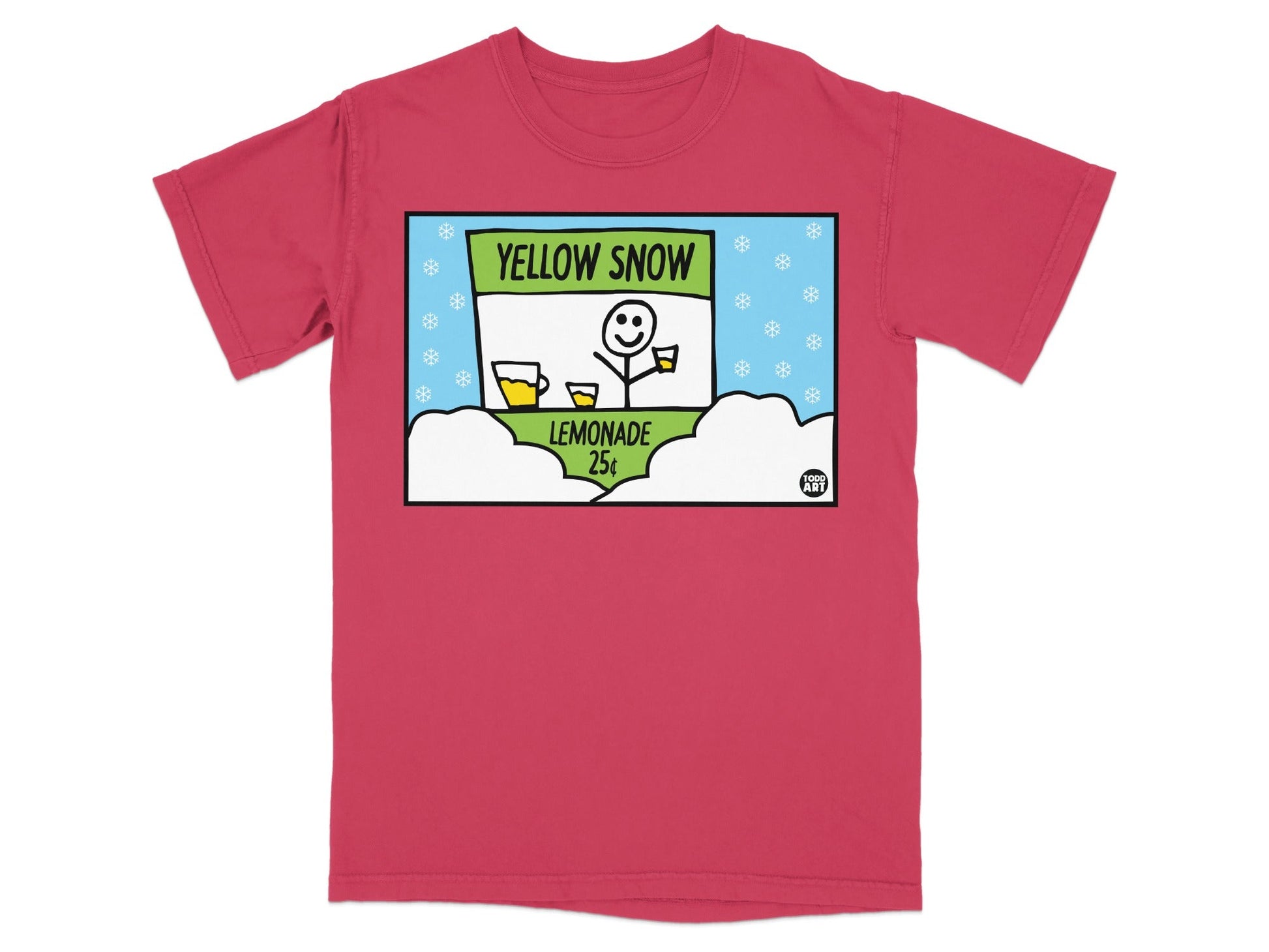 Yellow Snow Lemonade 25¢ Funny Cartoon T-Shirt