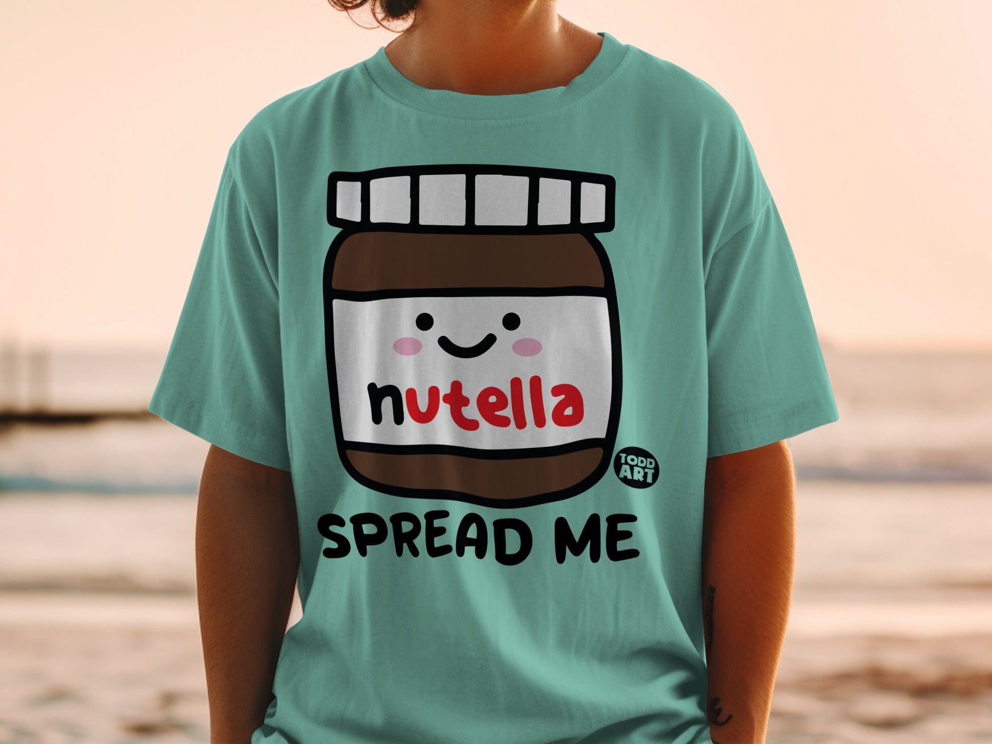 Cute Nutella Spread Me Graphic Toddler T-Shirt