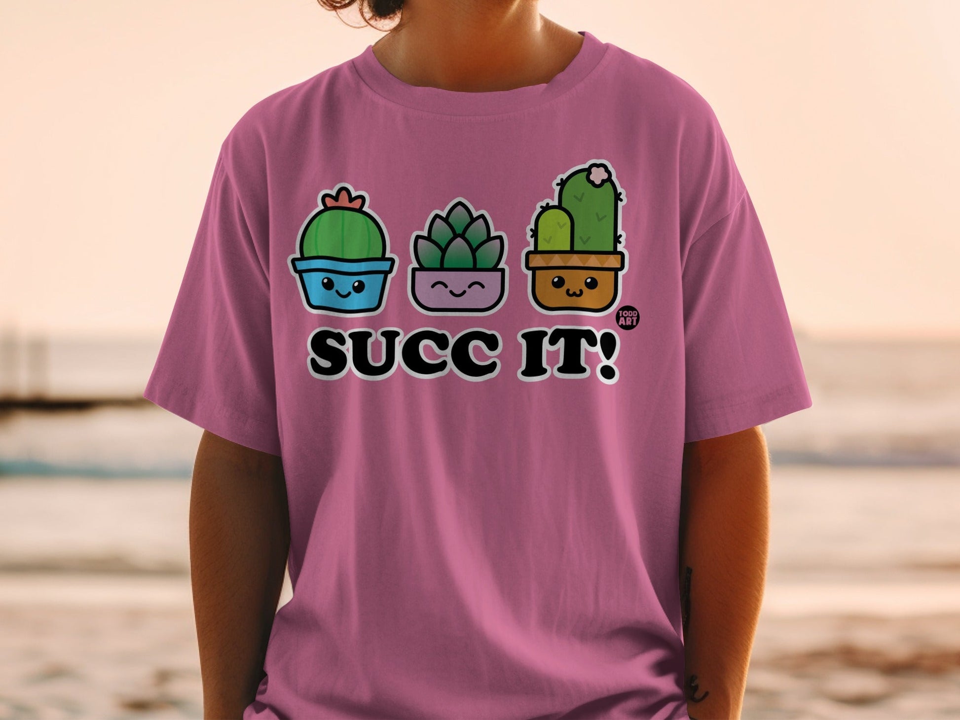 Funny Succ It Succulents Graphic Tee Shirt