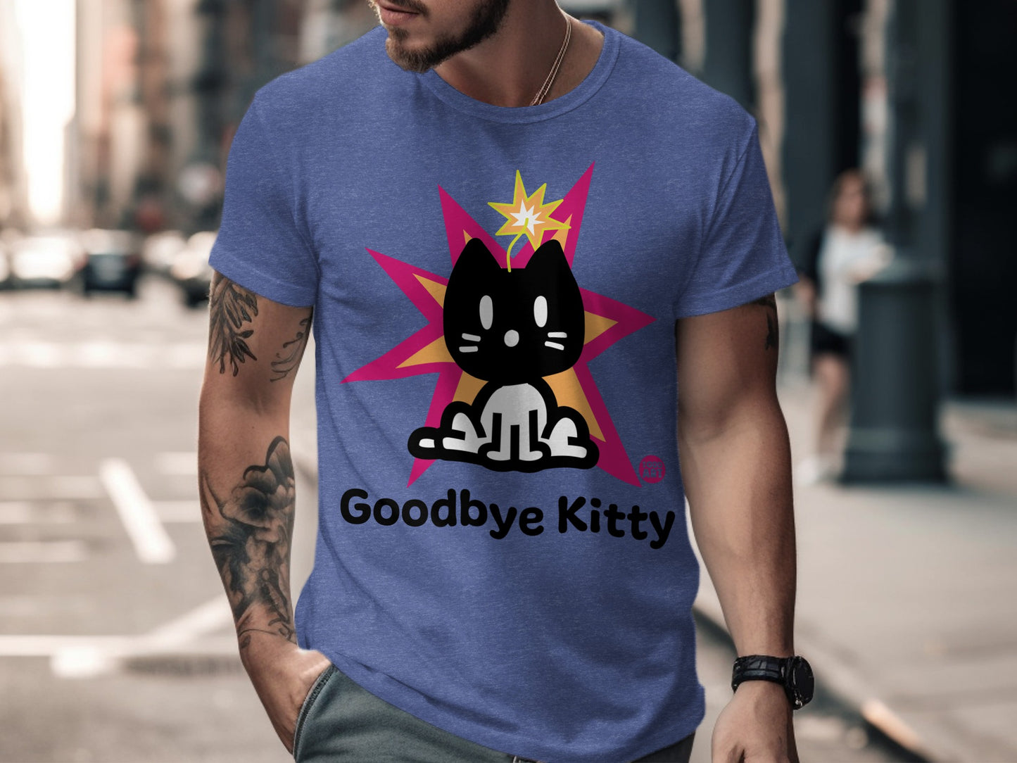 Goodbye Kitty Graphic Tee Shirt for Casual Outfits