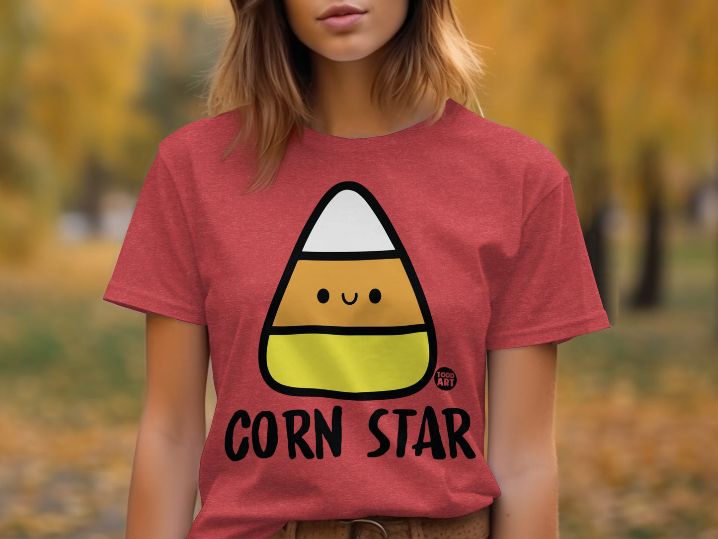 Corn Star Cute Candy Corn Graphic T-Shirt