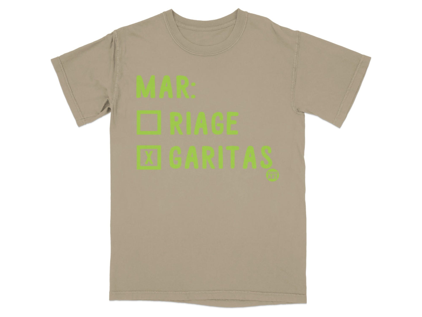 Mar: RIA GE Checked GARITAS Graphic T-shirt