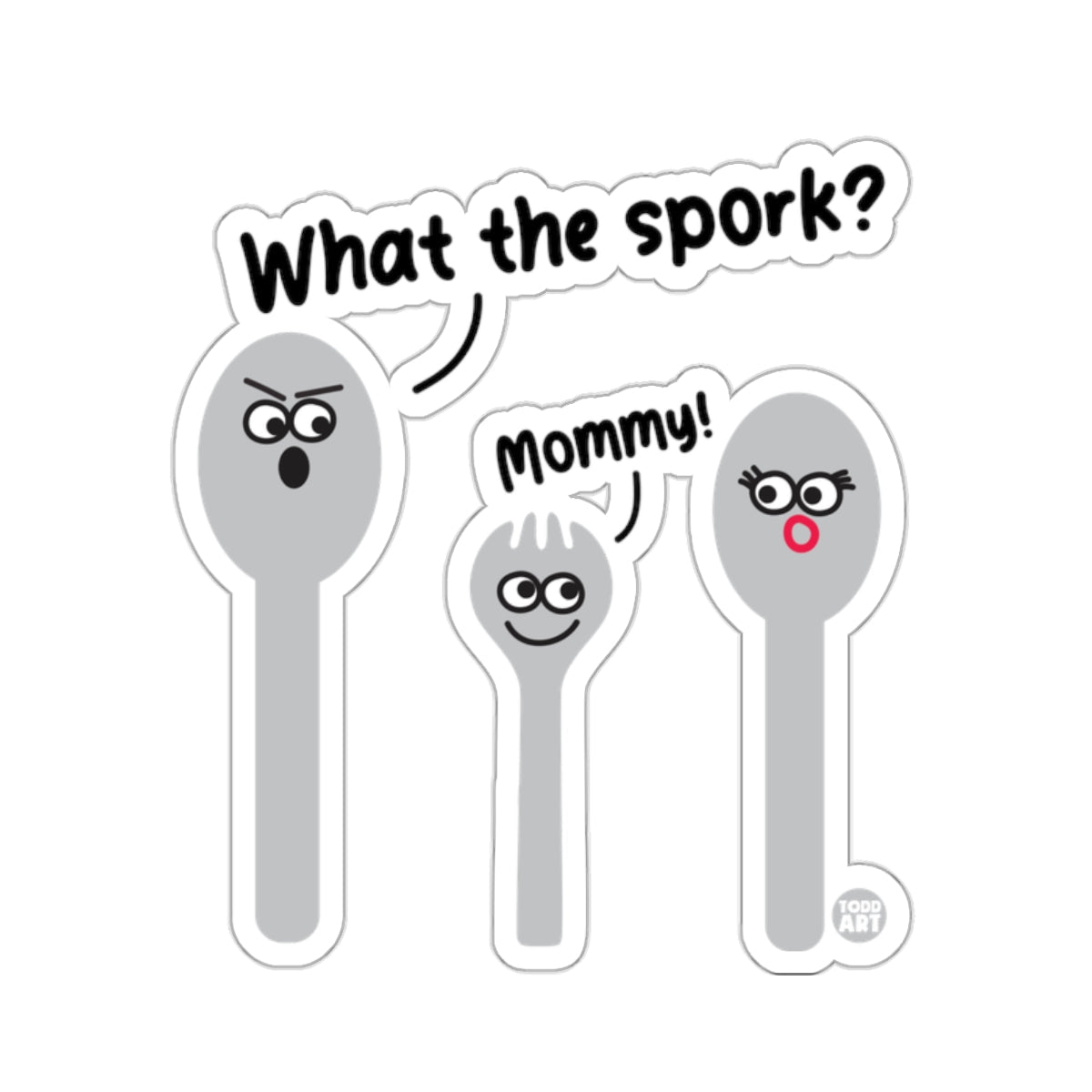 What the spork Mommy family kitchen utensils 