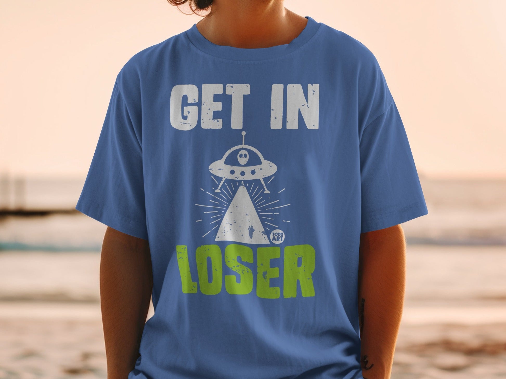 Get In Loser UFO Graphic Todd Art T-Shirt Product