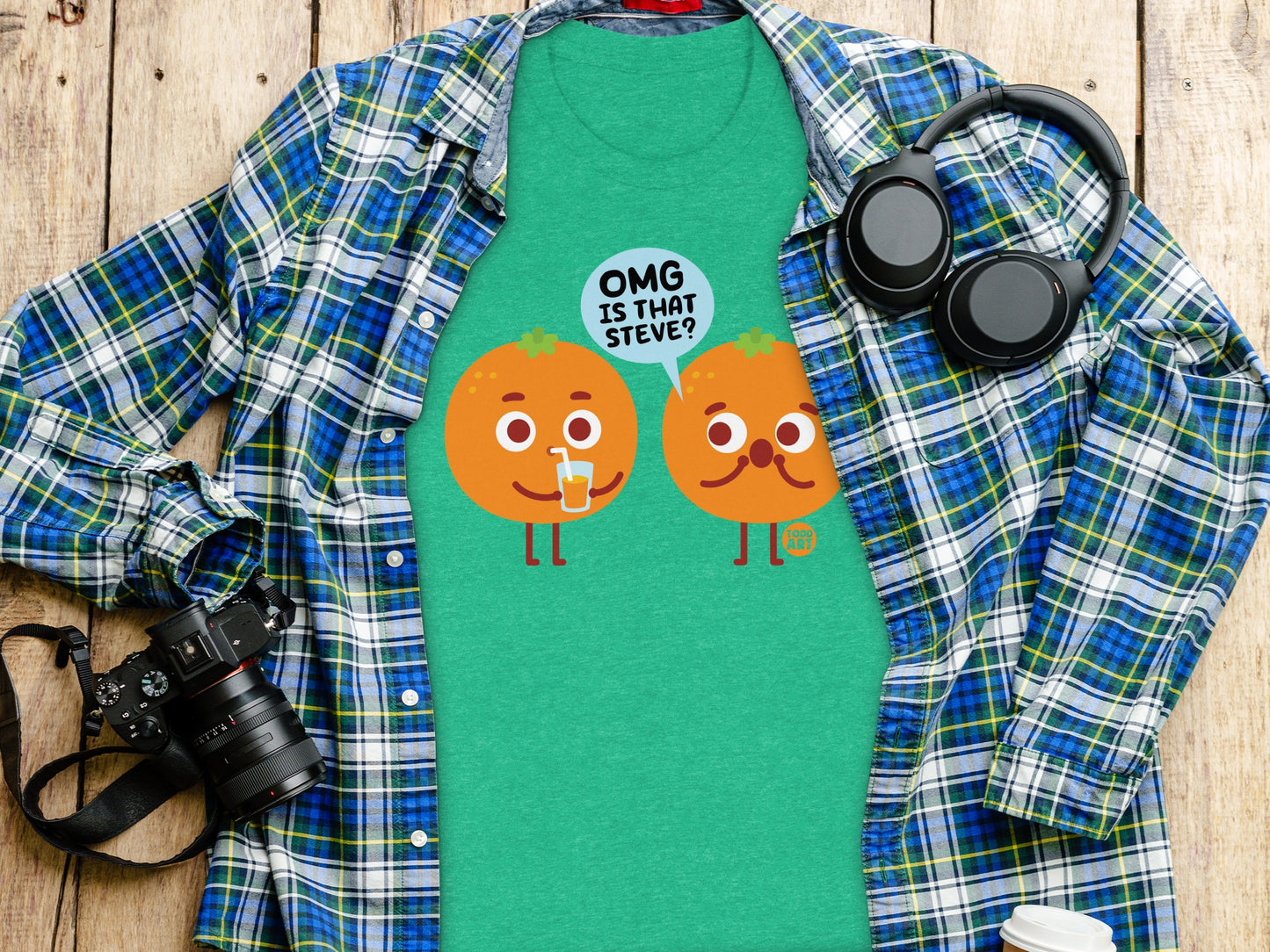 Funny OMG Is That Steve Printed Green T-shirt product