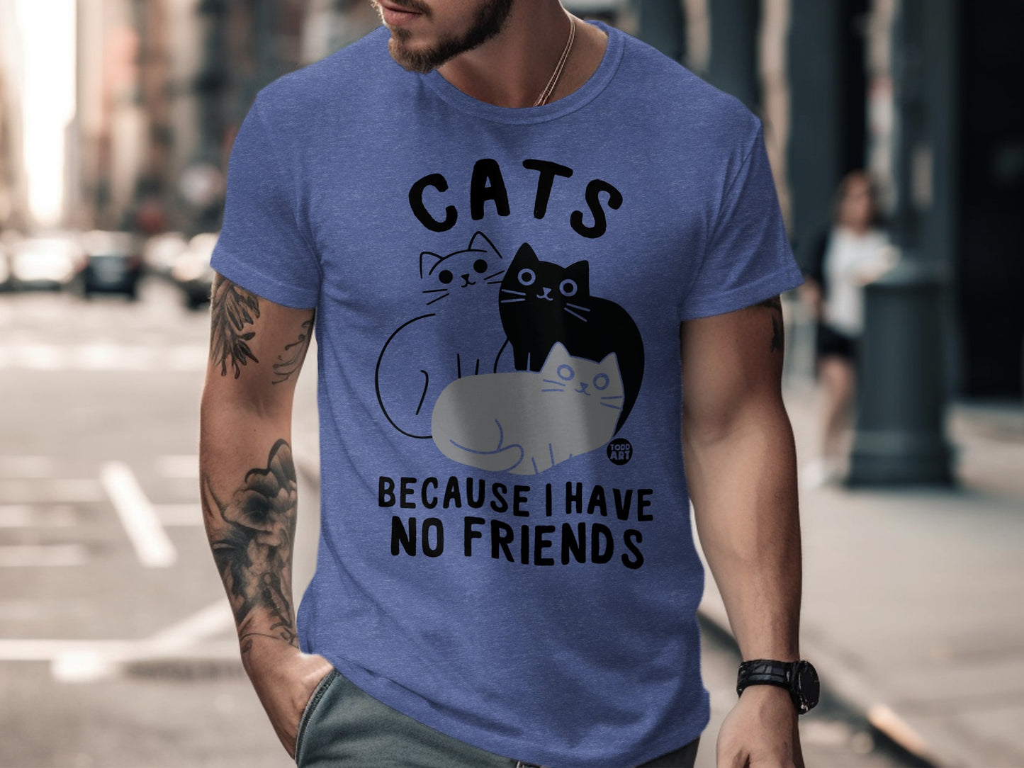 Cats Because I Have No Friends Graphic Tee
